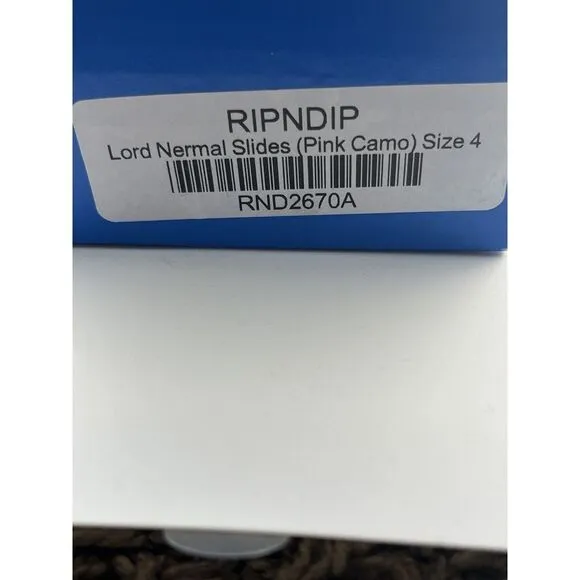 RIPNDIP‎ Lord Nermal Cat Slide Sandals Pink Camo Mens 4