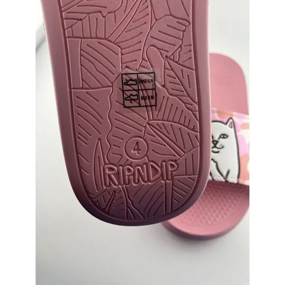 RIPNDIP‎ Lord Nermal Cat Slide Sandals Pink Camo Mens 4