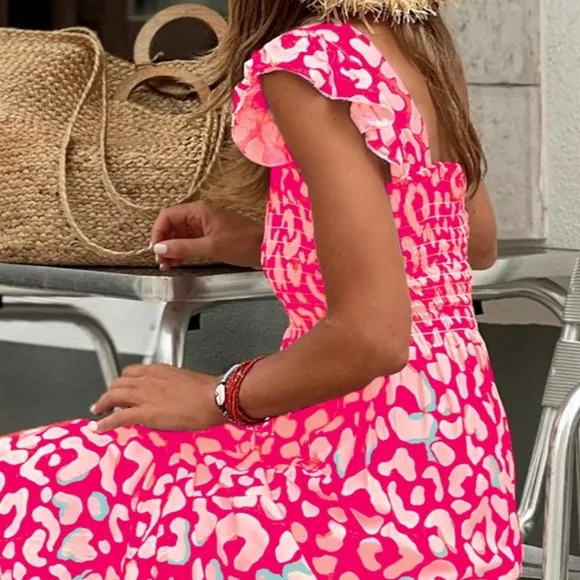Roaming Beauty Leopard Maxi Dress