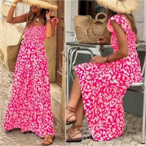 Roaming Beauty Leopard Maxi Dress