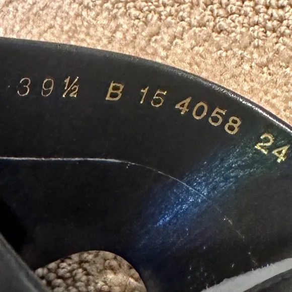 🤎Robert Clergerie Paris Black With Bronze Wedge Sandals - Size 39.5 - New🤎