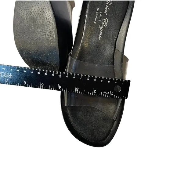 Robert Clergerie Sandals Pvc‎ Clear Slides Platform Black