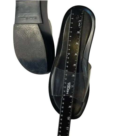 Robert Clergerie Sandals Pvc‎ Clear Slides Platform Black