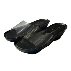 Robert Clergerie Sandals Pvc‎ Clear Slides Platform Black