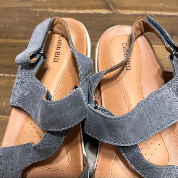 Rockport Cobb Hill Rubey Blue Sling Thong Sandals Sport Comfort Durable 10 W