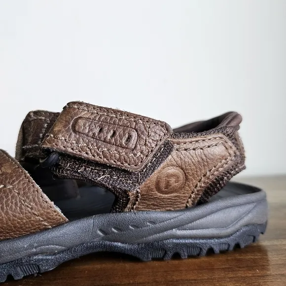 Rockport Genuine Leather Men's Fisherman Brown Sandals Size 7.5M