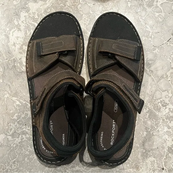 Rockport Men's Darwyn Quarter Strap Sandals, Size 11.5