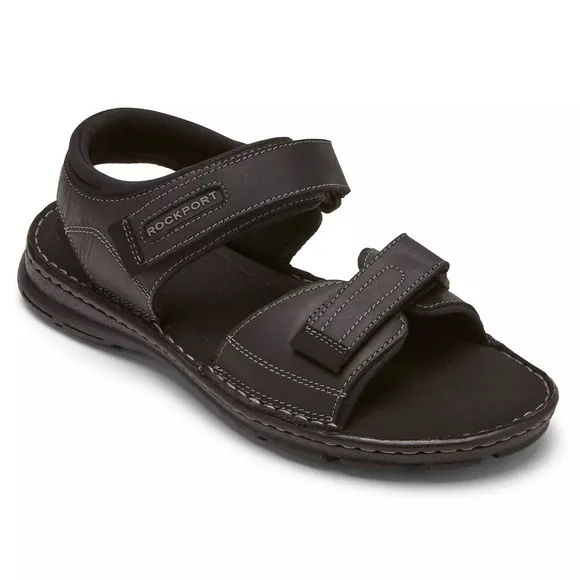 Rockport Men's Darwyn Quarter Strap Sandals, Size 11.5