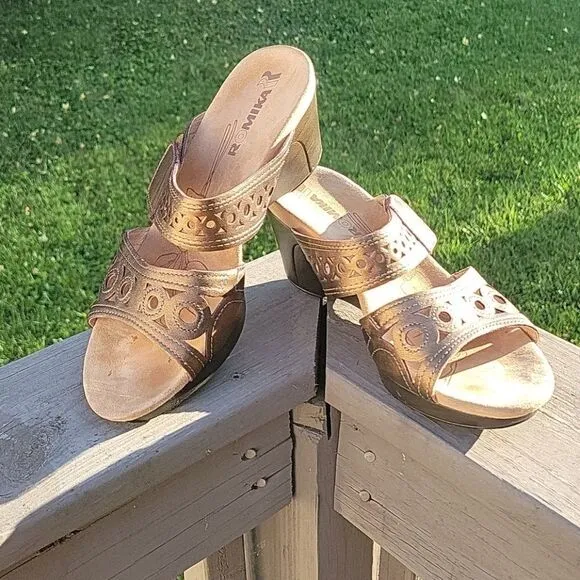 Romika copper Waikiki 16 sandals size EU 39