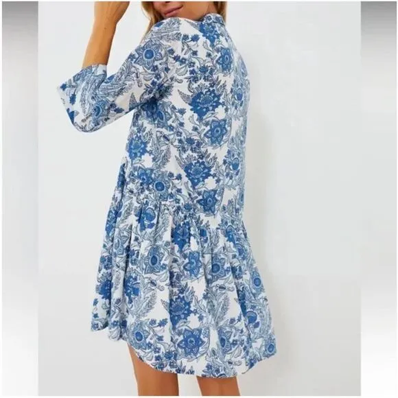 RO'S GARDEN Exclusive Blue Leticia Deauville Mini Dress NWT