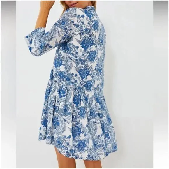 RO'S GARDEN Exclusive Blue Leticia Deauville Mini Dress NWT