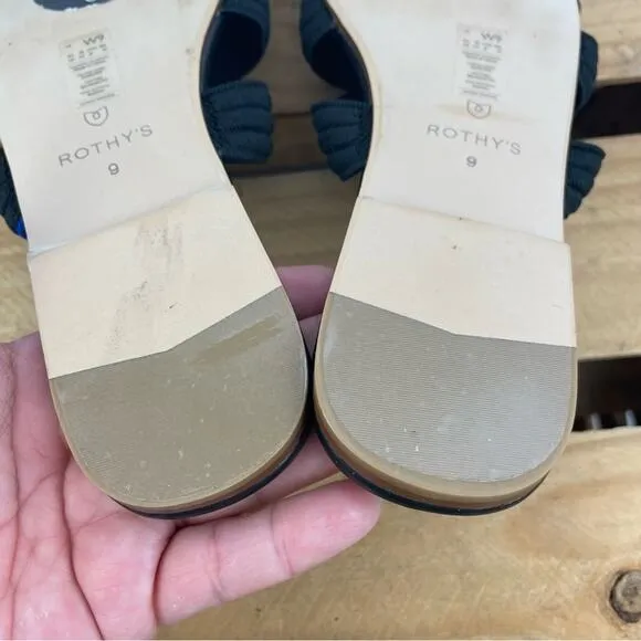 Rothy's Triple Band Slide Slip-On Sandals Women's W9