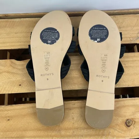 Rothy's Triple Band Slide Slip-On Sandals Women's W9