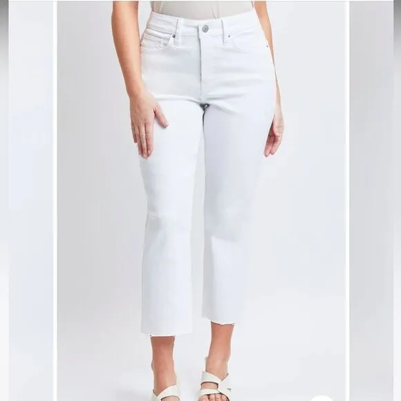 Royalty Vintage High Rise Slim Straight Cropped Jeans NWT