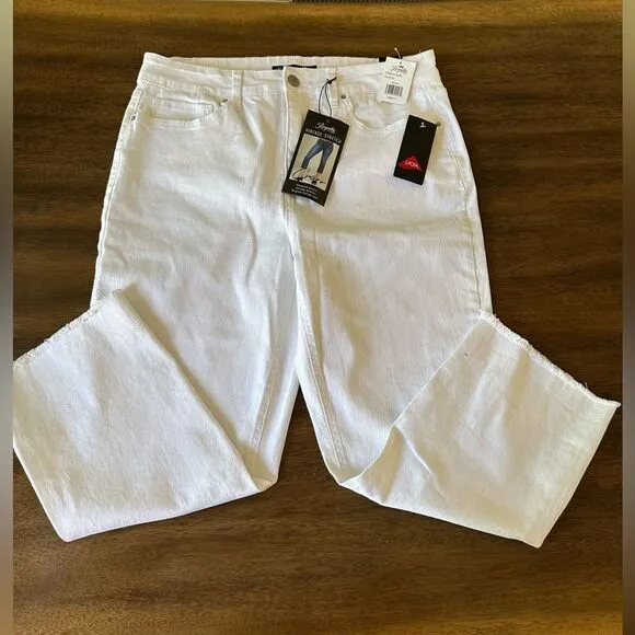Royalty Vintage High Rise Slim Straight Cropped Jeans NWT