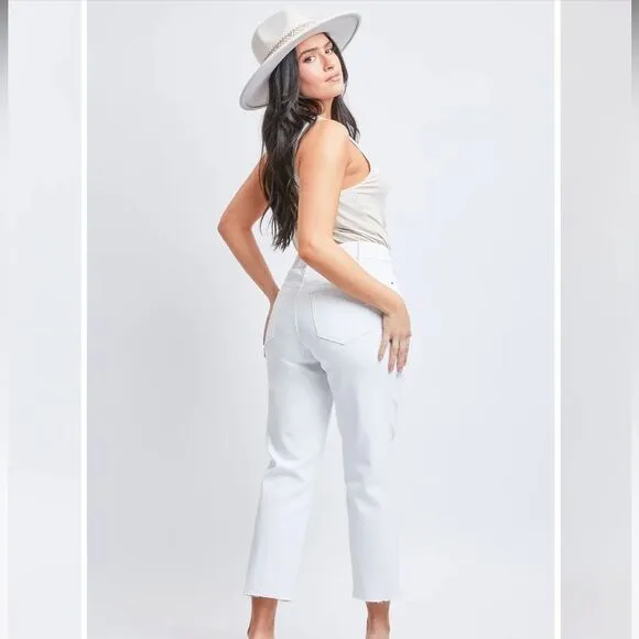 Royalty Vintage High Rise Slim Straight Cropped Jeans NWT