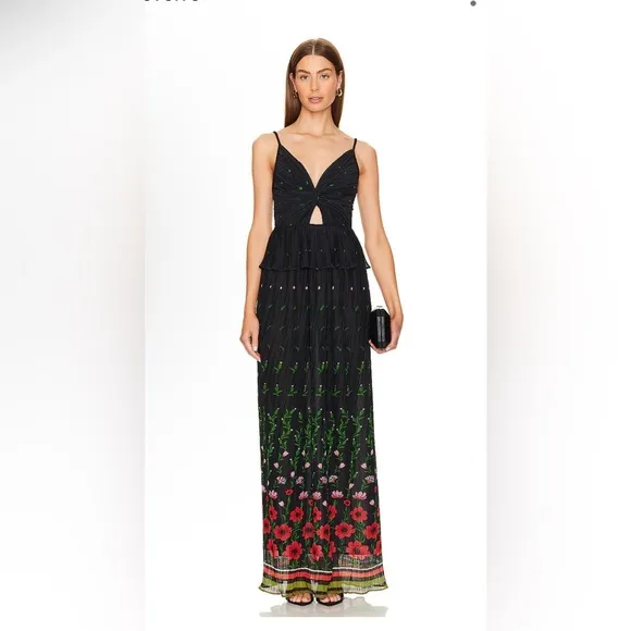 Sabina Musayev Selina Gown Sz M (poppy   pleats gown)