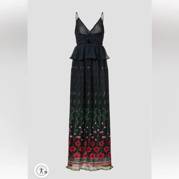 Sabina Musayev Selina Gown Sz M (poppy   pleats gown)