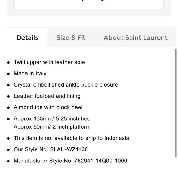Saint Laurent Black Farrah 80 Platform Sandals