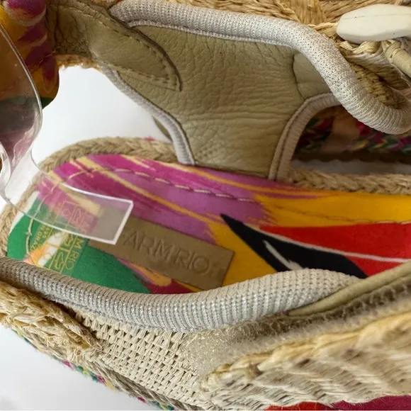 ❕SALE❕ Farm Rio Colorful Toucans Platform Sandals