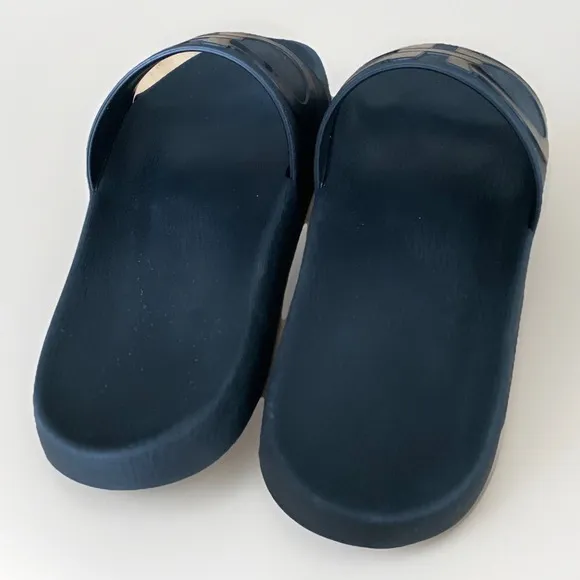 Salvatore Ferragamo Groove Signature Slide Sandals