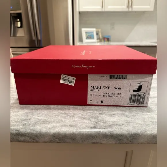 Salvatore Ferragamo Marlene Wedge Size 7.5