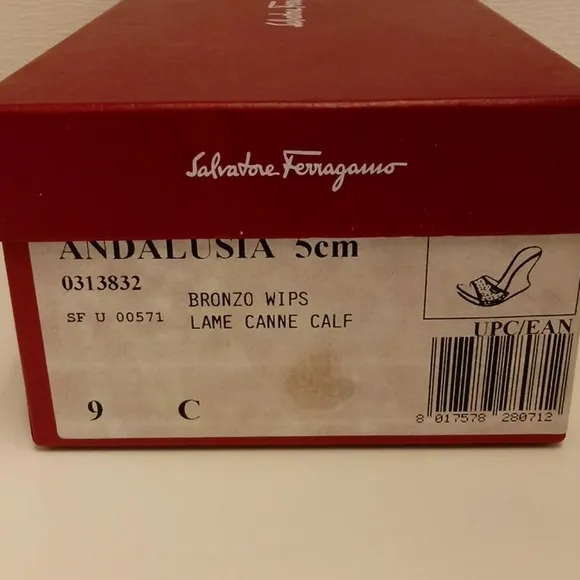 Salvatore Ferragamo whip snake F wedge sandals