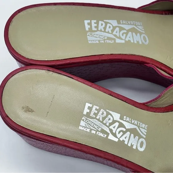 Salvotore Ferragamo Platform Sandals. Size 6.5