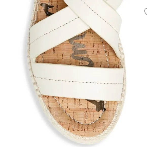 🌺Sam Edelman Aisling Platform Espadrille Sandals Leather Sandals