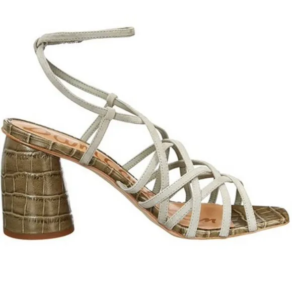 SAM EDELMAN Block Heel Strappy Sandals
