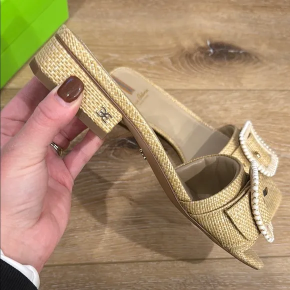 Sam Edelman Deacon Beaded Women's Sandals with Buckle Size 8.5