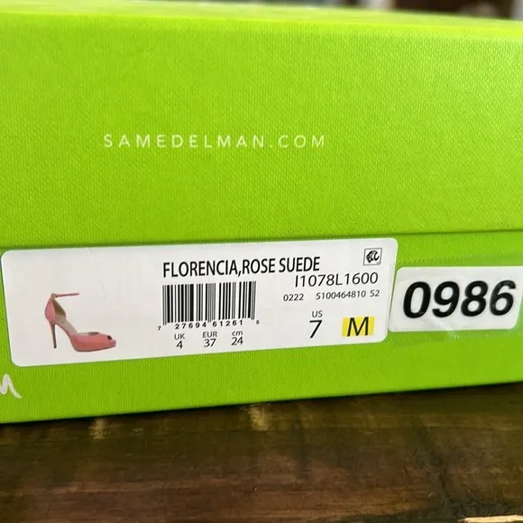 Sam Edelman Florencia Ankle Strap Stiletto Heels Size 7