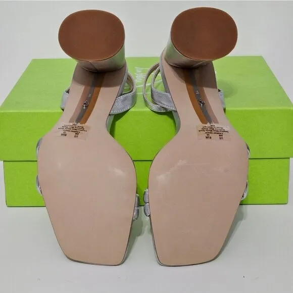 Sam Edelman, Genuine leather strappy silver sandals. NIB- Size 8