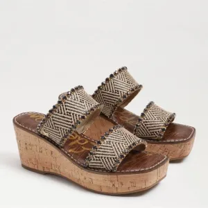 Sam Edelman Heeled Sandals | Angelina Wedge Black – Womens