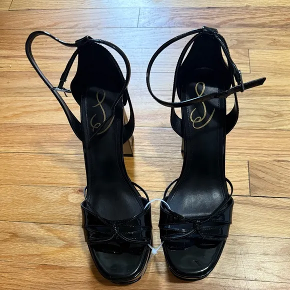 Sam Edelman | Kamille Patent Platform Heel Ankle Strap