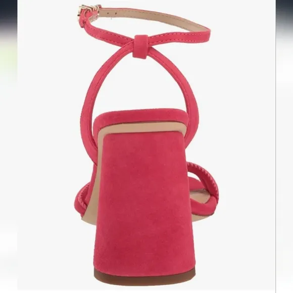 Sam Edelman Kia Fuschia Suede Heeled Sandals Retail $140