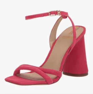 Sam Edelman Kia Fuschia Suede Heeled Sandals Retail $140