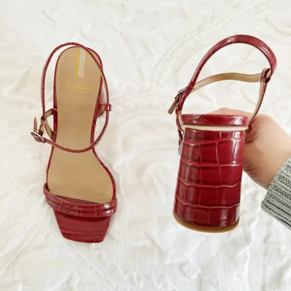 Sam Edelman Red Kit Heels Size 7 New