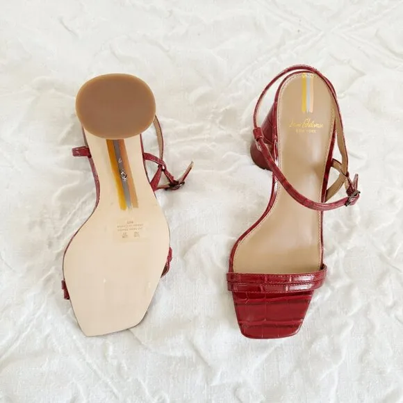 Sam Edelman Red Kit Heels Size 7 New
