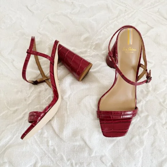 Sam Edelman Red Kit Heels Size 7 New