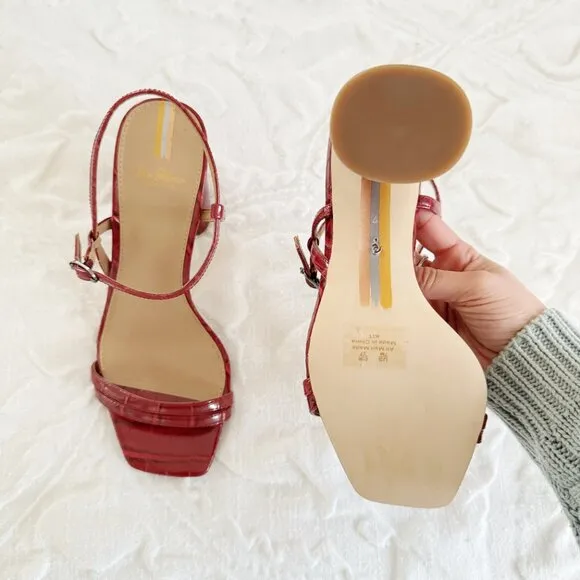 Sam Edelman Red Kit Heels Size 7 New