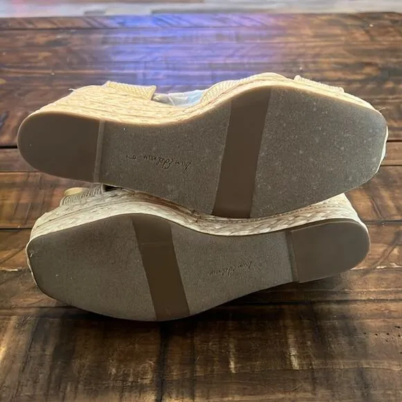 Sam Edelman Vaughn Ankle-Tie Espadrille Platform Wedge Sandals NEW Size 9