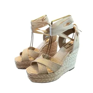 Sam Edelman Vaughn Ankle-Tie Espadrille Platform Wedge Sandals NEW Size 9