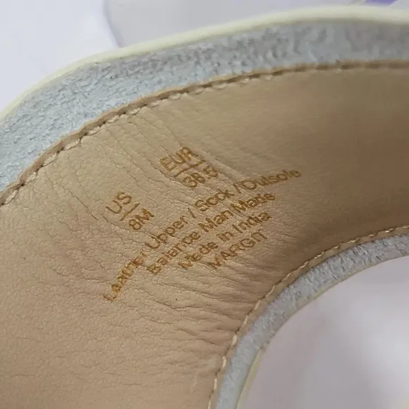Sam Edelman Womens 8 Margit Toe Ring Slip On Sandal Summer Logo Designer White