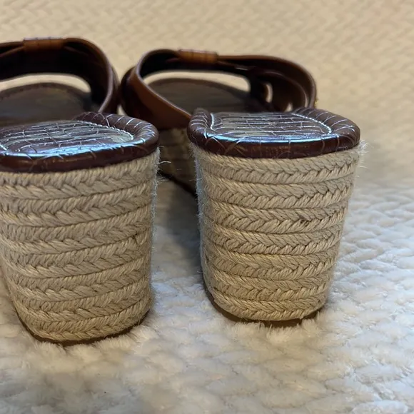 Sam Edelman Womens Brown Wedge Sandals size 10