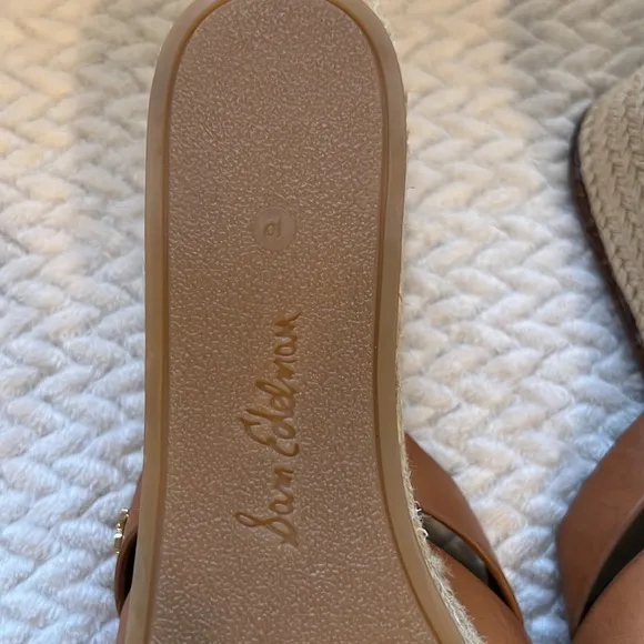 Sam Edelman Womens Brown Wedge Sandals size 10
