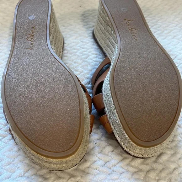 Sam Edelman Womens Brown Wedge Sandals size 10