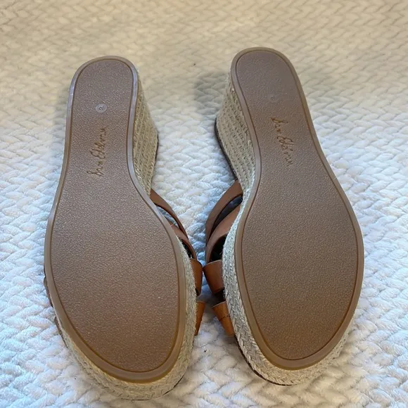 Sam Edelman Womens Brown Wedge Sandals size 10