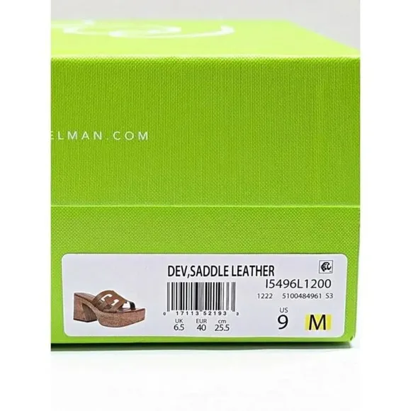 Sam Edelman Women's Dev Leather Cork Platform Sandals Size 9 (MSRP $150)