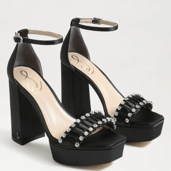 Sam Edelman Women's Ninette Rhinestone Platform Sandals